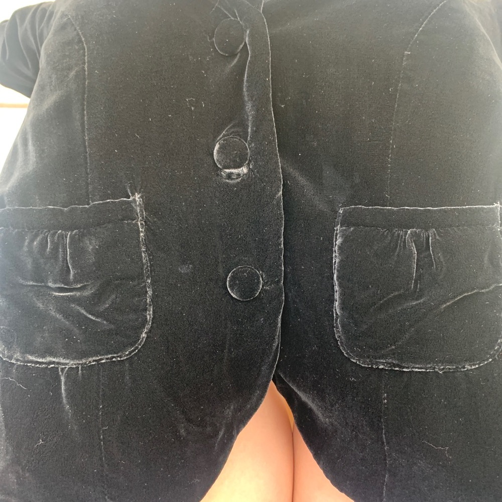 Black Velvet Romantic Blazer